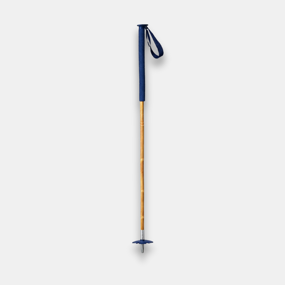 Blue Grip Bamboo Ski Pole