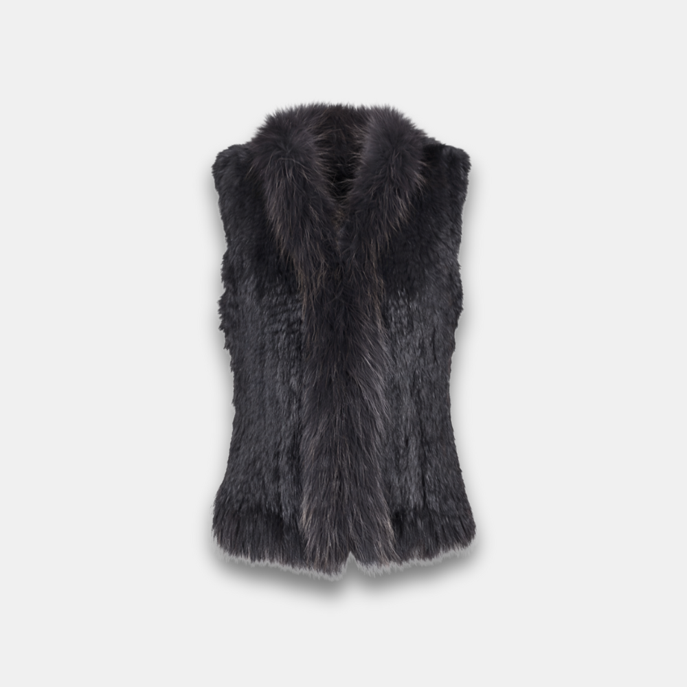 Midnight Luxe Faux-Fur Vest